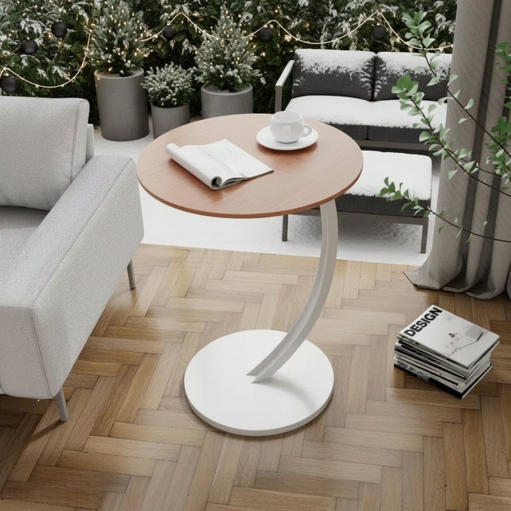SOLIDEX – Kompakter, verstärkter runder Beistelltisch für modernes Wohnen auf kleinem Raum 4