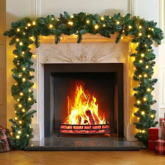 SPARKLE PINE – 5 Meter lange Weihnachtsgirlande mit 100 warmweißen LED-Lichtern 0