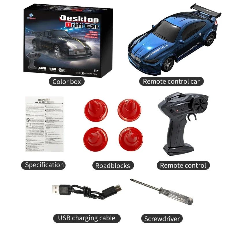 DRIFTLITE – Mini-4WD-RC-voiture avec commande stable et accélération rapide