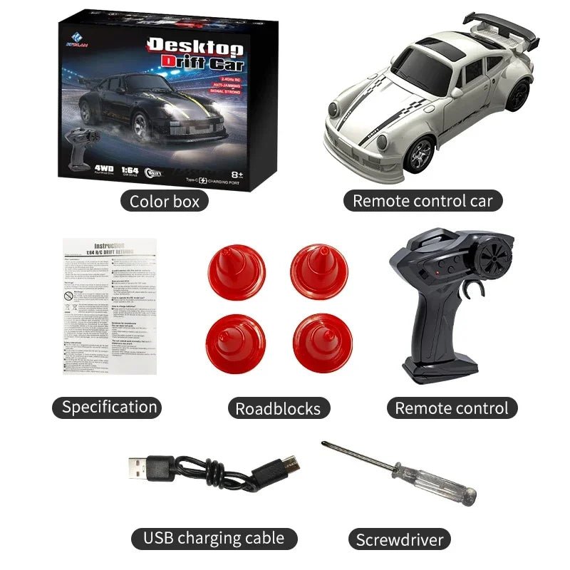 DRIFTLITE – Mini-4WD-RC-voiture avec commande stable et accélération rapide