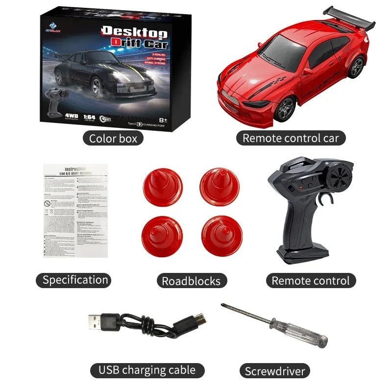 DRIFTLITE – Mini-4WD-RC-voiture avec commande stable et accélération rapide