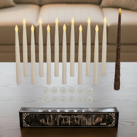 SPELLFLAME – Batteriebetriebene, flammenlose Schwimmkerzen mit Zauberstab-Fernbedienung 0