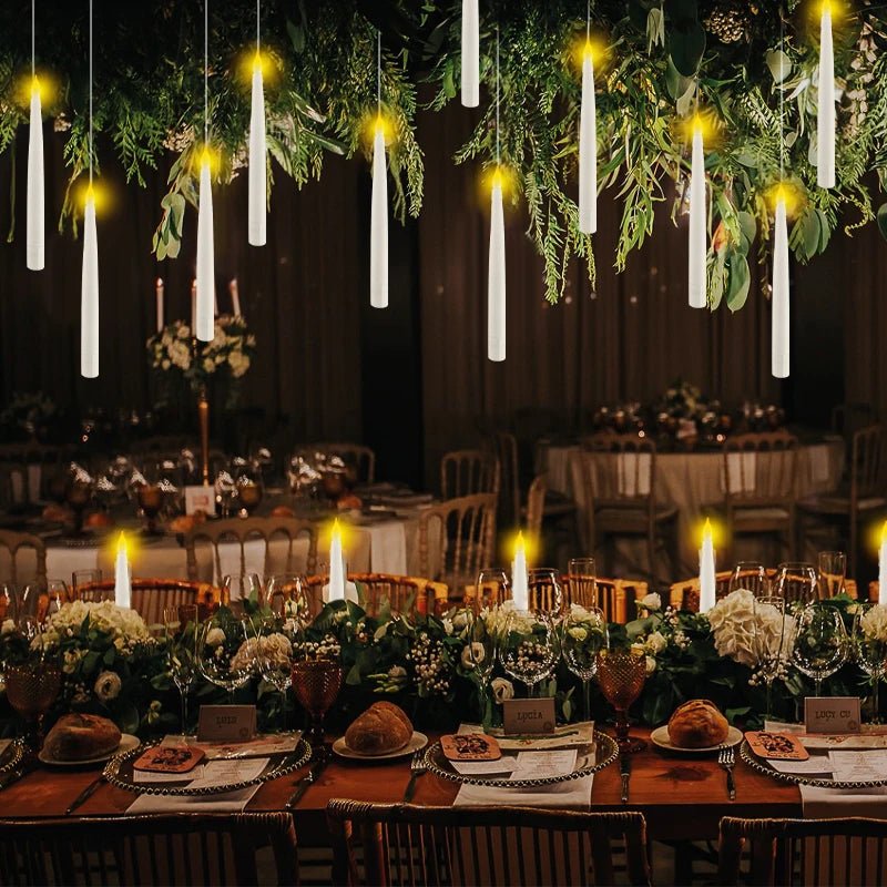 SPELLFLAME – Batteriebetriebene, flammenlose Schwimmkerzen mit Zauberstab-Fernbedienung 3