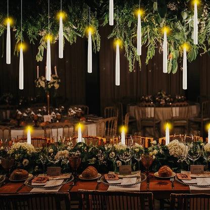 SPELLFLAME – Batteriebetriebene, flammenlose Schwimmkerzen mit Zauberstab-Fernbedienung 3