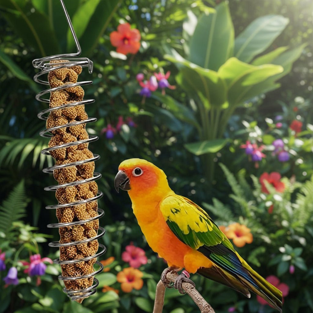 SPIRAFEED – Robuster Papageienfutterspender aus Edelstahl 1