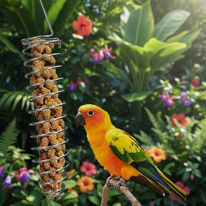 SPIRAFEED – Robuster Papageienfutterspender aus Edelstahl 1