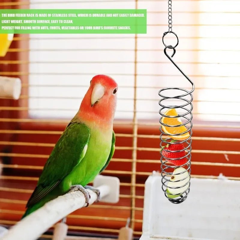 SPIRAFEED – Robuster Papageienfutterspender aus Edelstahl 6