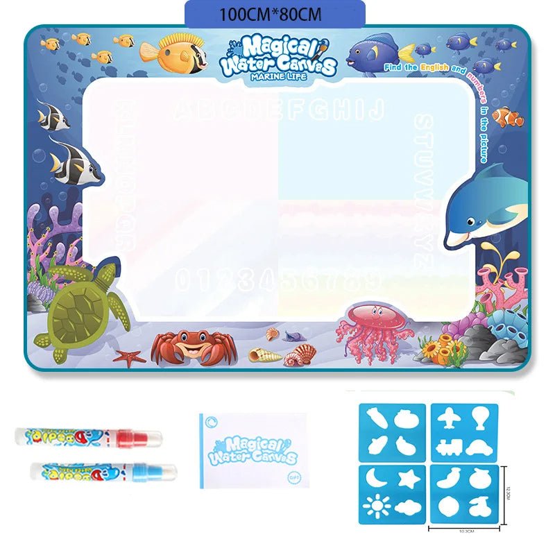 SPLASHCANVAS – Saubere Wassermalmatte 100 x 80 cm für Kinder 10