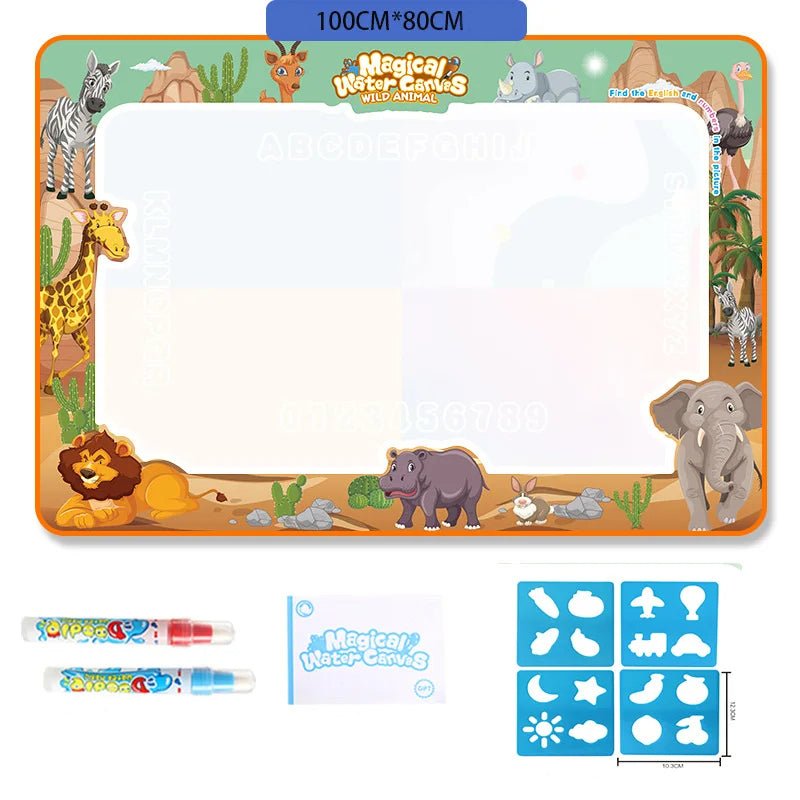 SPLASHCANVAS – Saubere Wassermalmatte 100 x 80 cm für Kinder 11
