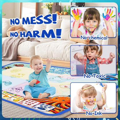 SPLASHCANVAS – Saubere Wassermalmatte 100 x 80 cm für Kinder 3