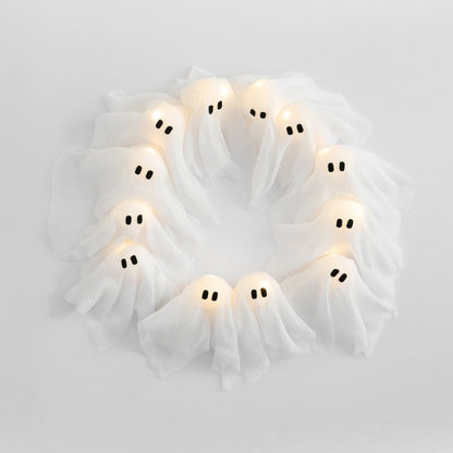 SPOOKGLOW – LED-Geisterkranz mit 12 leuchtenden Geistern 7