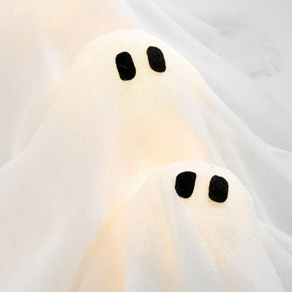 SPOOKGLOW – LED-Geisterkranz mit 12 leuchtenden Geistern 8