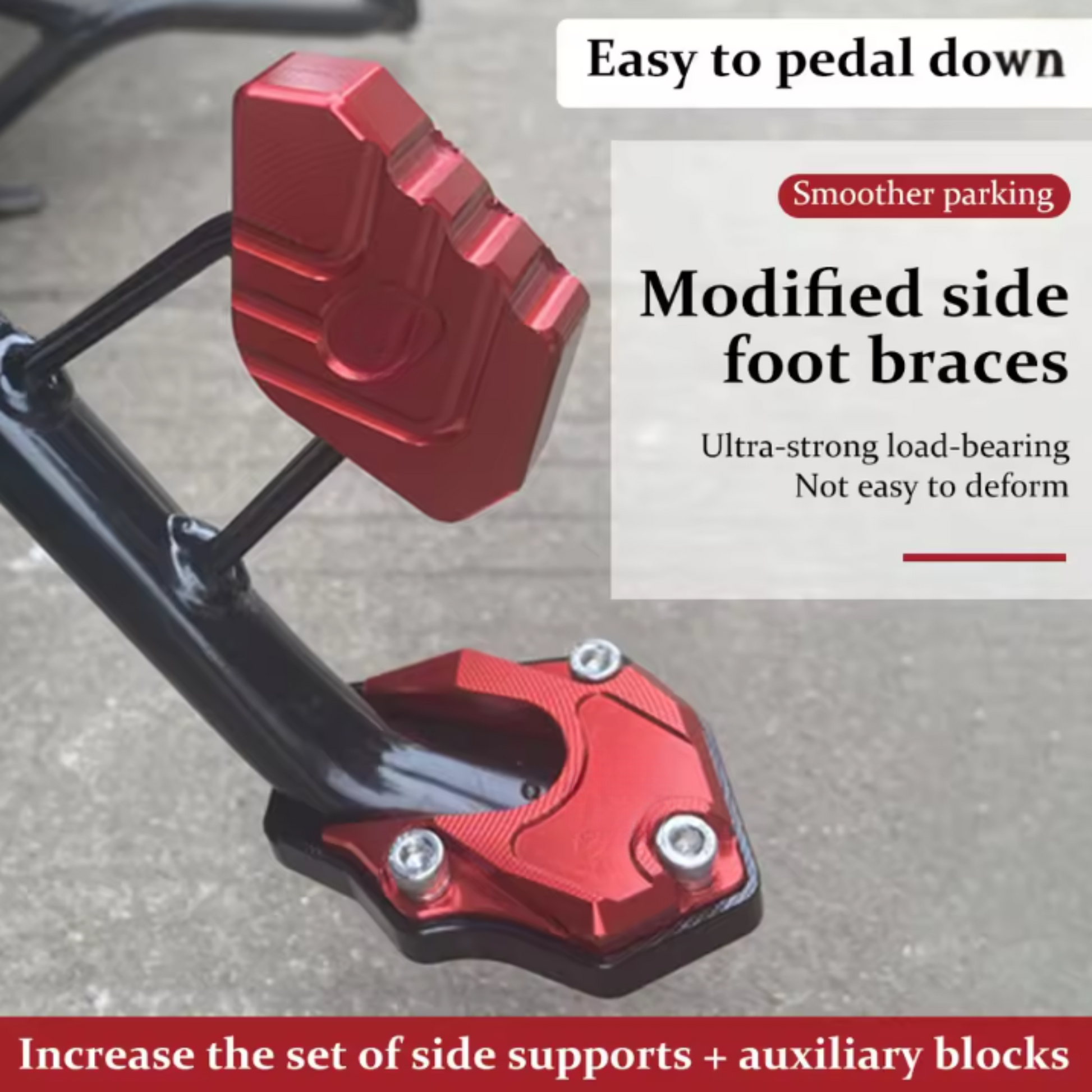 STABILIRIDE – Aluminium-Motorradständerpolster für sicheres Parken 2