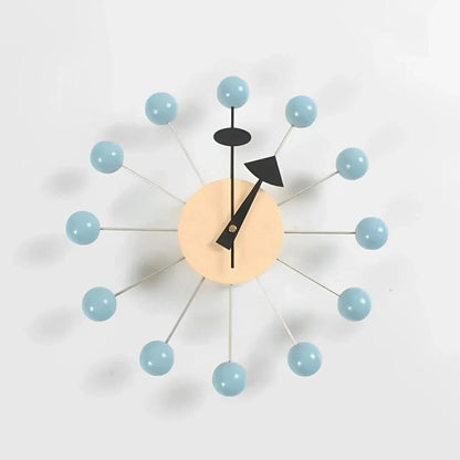 STARSHINE – Elegante Wanduhr aus Metall mit Sonnenmotiv, 32 cm, geräuschloses Quarzwerk für stilvolle Wohnaccessoires 4