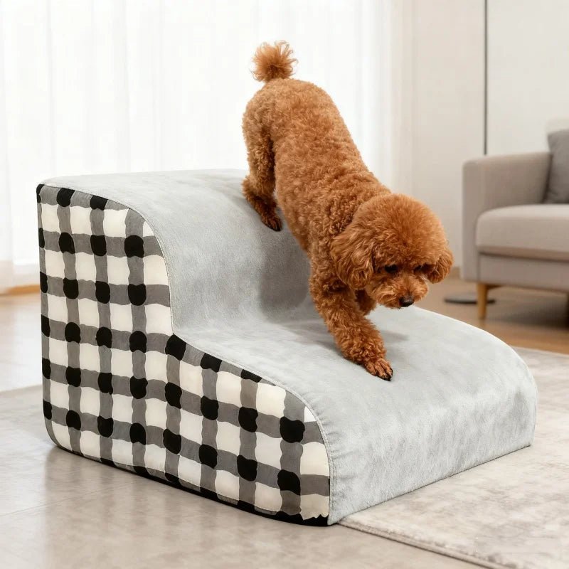 STEADYPAW – Stützende Schaumstoff-Hundetreppe mit rutschfestem Design 2