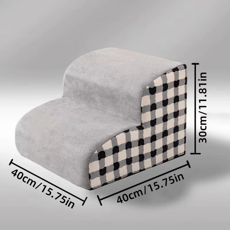 STEADYPAW – Stützende Schaumstoff-Hundetreppe mit rutschfestem Design 3