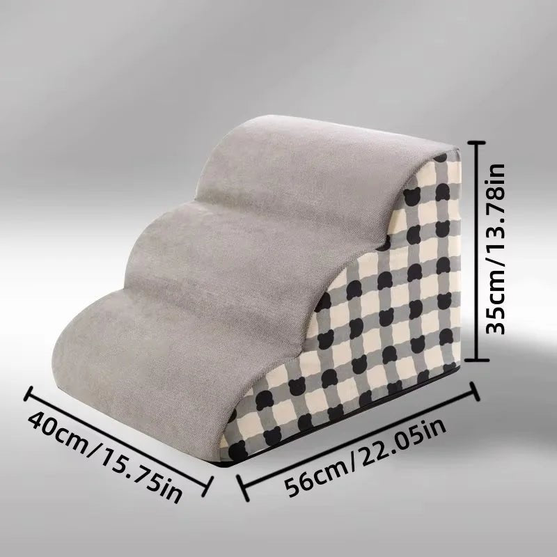 STEADYPAW – Stützende Schaumstoff-Hundetreppe mit rutschfestem Design 4