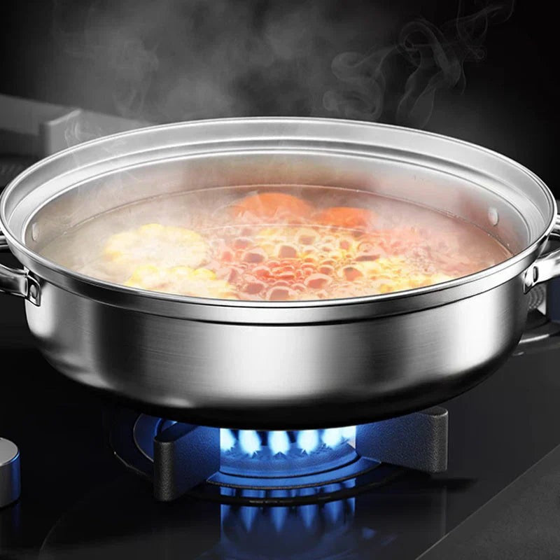 STEAMPRO – 3-stufiger Dampfgarer aus Edelstahl mit klarem Glasdeckel 2