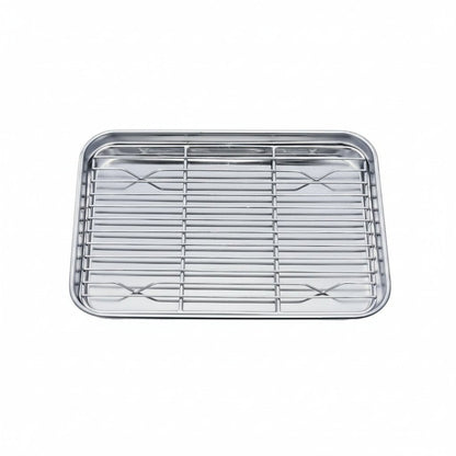 STEELBAKE – Premium-Backblech-Duo mit abnehmbarem Kühlgitter 8