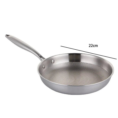 STEELWOK – Bratpfanne aus Edelstahl 304 für Gas- und Induktionsherde 0