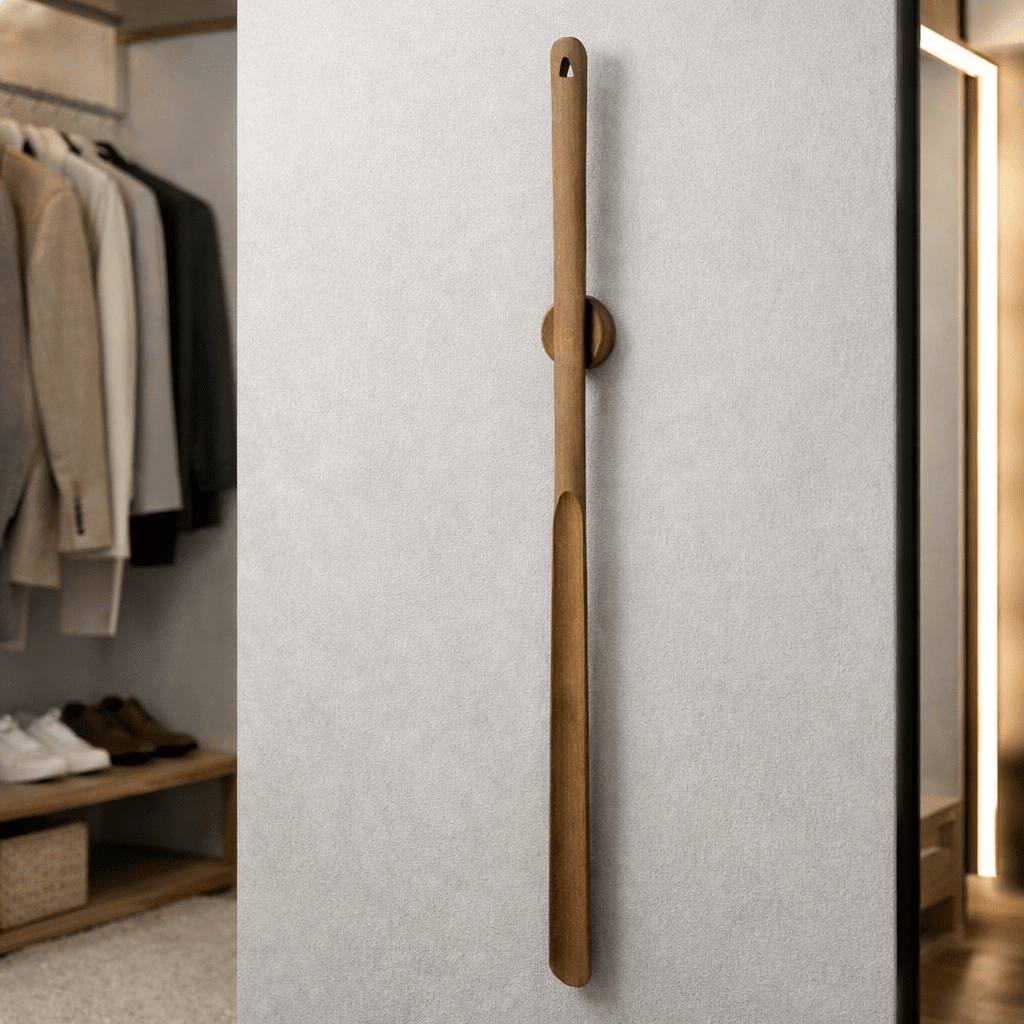 STEPWOOD - Langer Holzschuhlöffel 50 cm für müheloses Anziehen von Schuhen 0