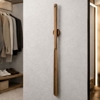 STEPWOOD - Langer Holzschuhlöffel 50 cm für müheloses Anziehen von Schuhen 0