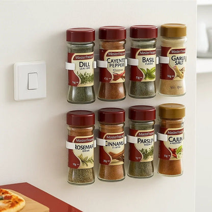 STICKSPICE – An der Wand befestigtes, selbstklebendes Gewürzregal für eine effiziente Aufbewahrung in der Küche 3
