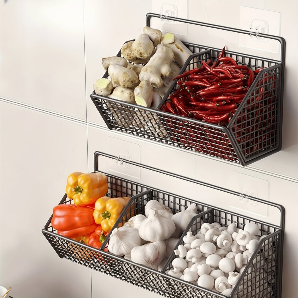 STORGRID – Wandmontierter Drahtkorb aus Edelstahl für intelligente Organisation 4