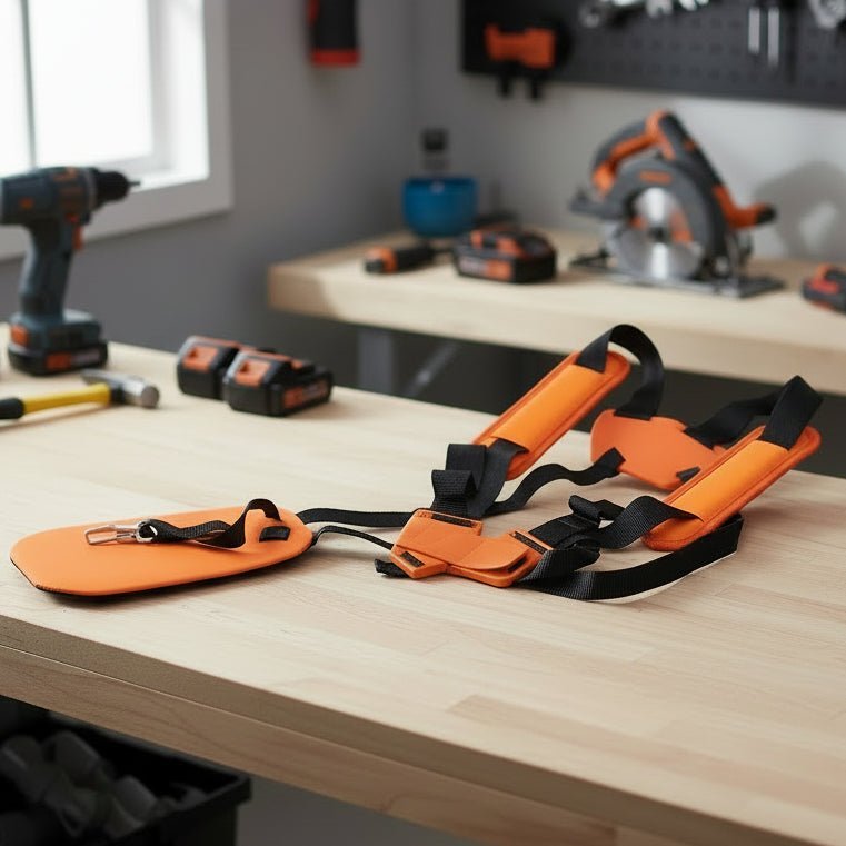 STRAPRO – Ausgewogene Unterstützung für schwere Gartengeräte 0