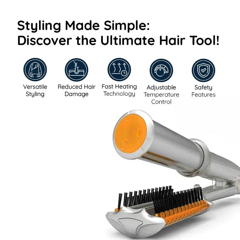 STYLESPIN – 2-in-1 rotierende Haarbürste mit einstellbaren Wärmeeinstellungen 2