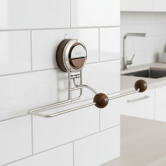 SUCLOCK – Bohrfreier Papierhandtuchhalter aus Edelstahl mit wiederverwendbarem Saugnapf 0