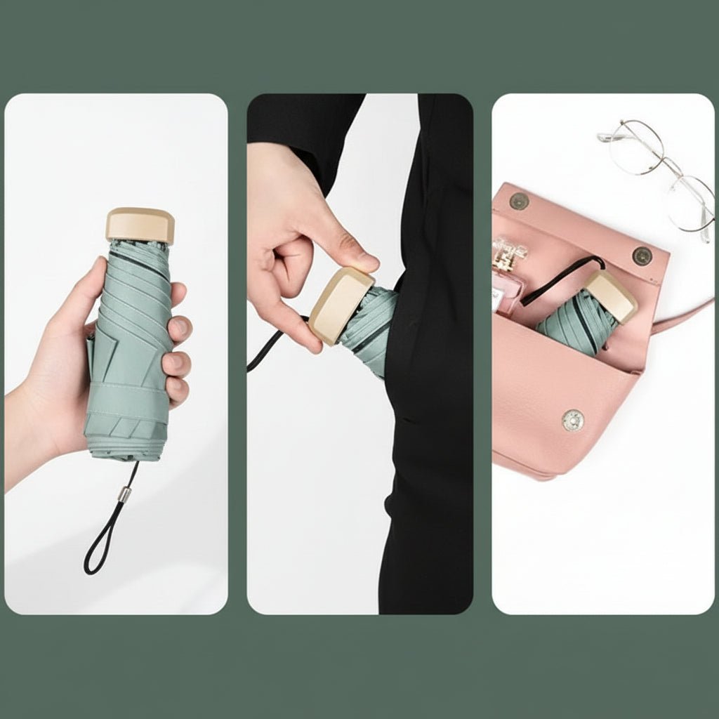 SUNPOCKET – Mini-Sonnenschirm mit UV-Schutz und wasserdichtem Schirm 3