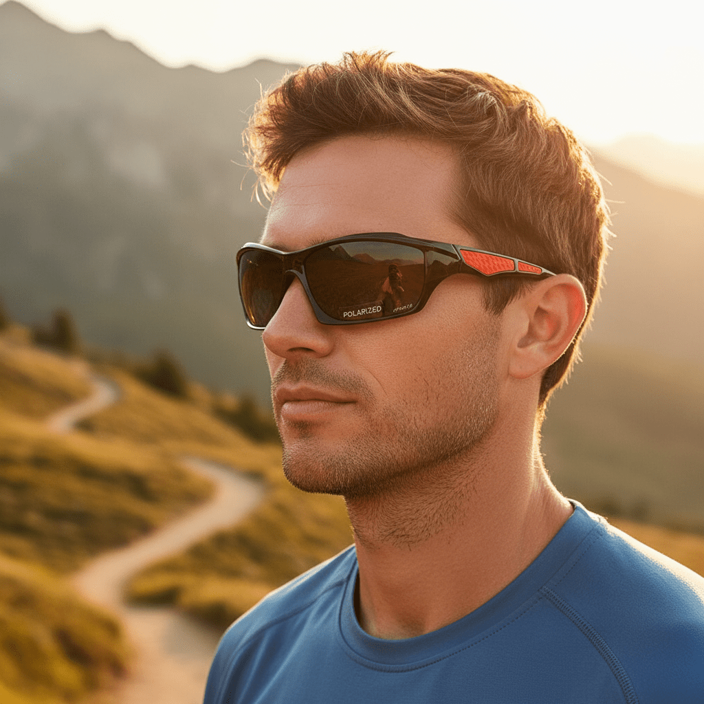 SUNVUE – Runde polarisierte Sonnenbrille mit UV400-Augenschutz 0