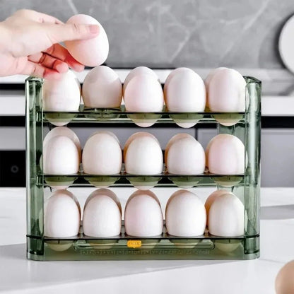 EGGFLOW – Organizzatore per uova con porta laterale per una conservazione ordinata in frigorifero