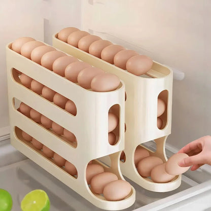 EGGSTAGE – 4-layer automatic egg dispenser for refrigerator organization