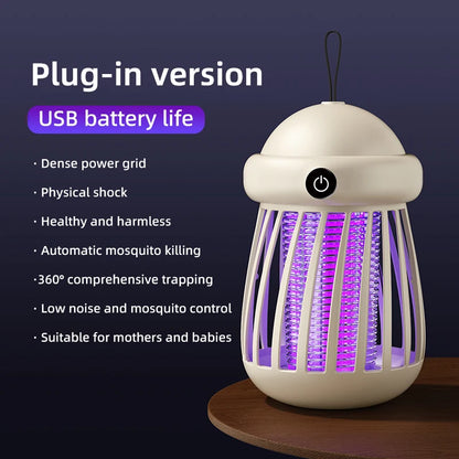 LumaGuard Insect Killer Lamp - Destructeur de moustiques avec lumière UV & effet de choc 3000V