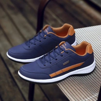 STRIDELUX – Baskets orthopédiques en cuir pour hommes avec un excellent maintien