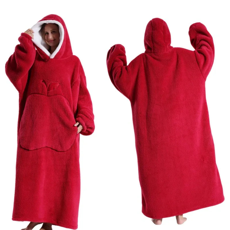 Übergroßer Fleece Hoodie für ultimativen Komfort und Entspannung-4
