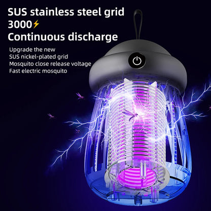 LumaGuard Insect Killer Lamp - Destructeur de moustiques avec lumière UV & effet de choc 3000V