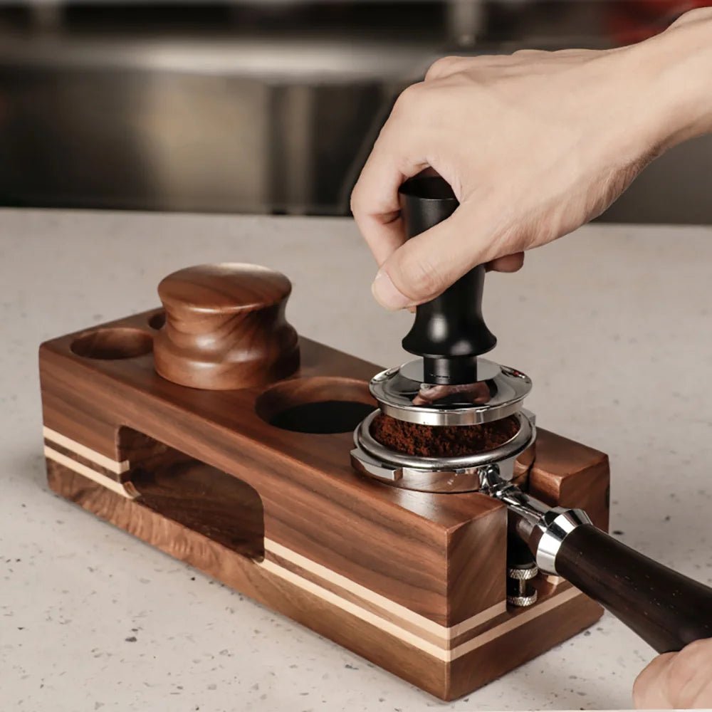 COFFEECORE – Supporto per tamper in legno per accessori da espresso
