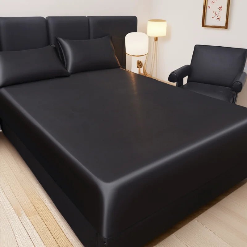 BETTSANFT – Kühlendes Satin-Spannbettlaken für atmungsaktiven Komfort in Einzelgröße