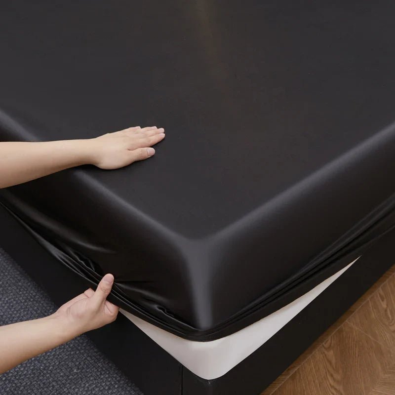 BETTSANFT – Kühlendes Satin-Spannbettlaken für atmungsaktiven Komfort in Einzelgröße