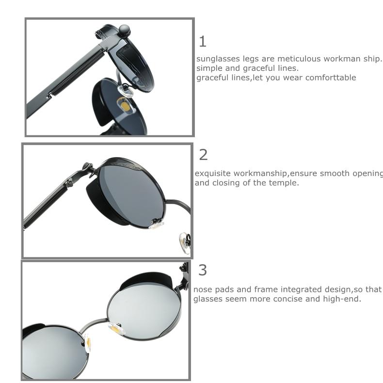 Savino Vintage Sonnenbrille mit Polarisierte Gläsern und UV400-Schutz 5