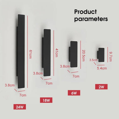 OUTGLOW – Wasserdichte LED-Aluminium-Wandleuchte für Innen & Außen