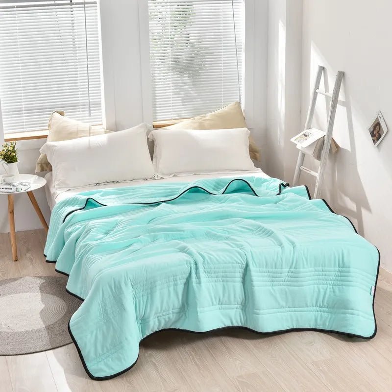 Breezora – Couverture rafraîchissante pour les nuits chaudes, respirante et évacuant l'humidité
