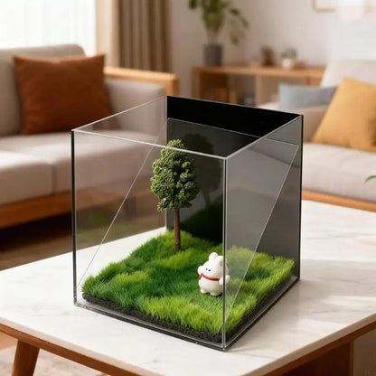 HOLOPET – Caja de recuerdos acrílica para mascotas con aspecto holográfico