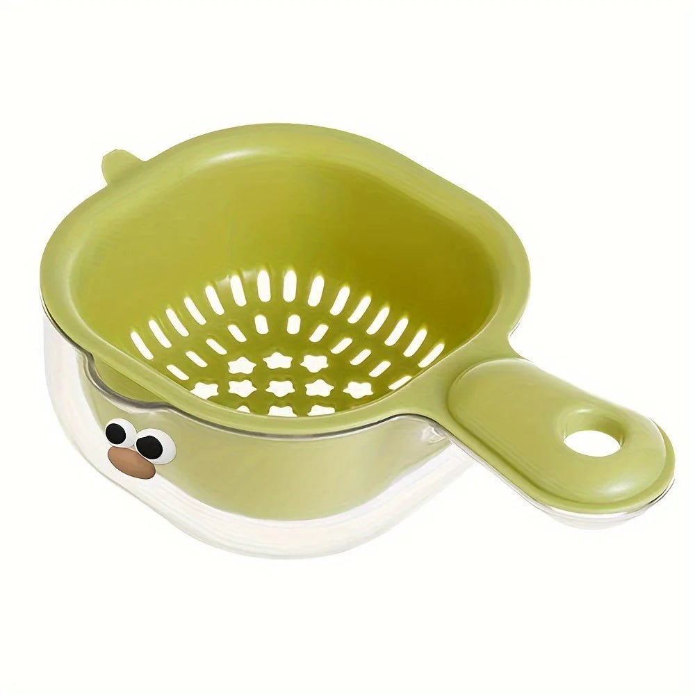 KitchenEase cesta de drenaje de dos capas – moderna y práctica para cualquier cocina
