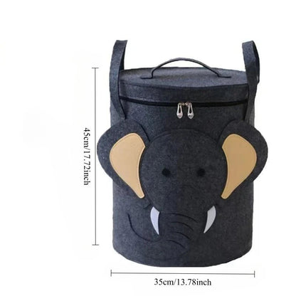 Sac de rangement pour jouets Felt - étanche à la poussière & amovible pour le rangement de la chambre d'enfant