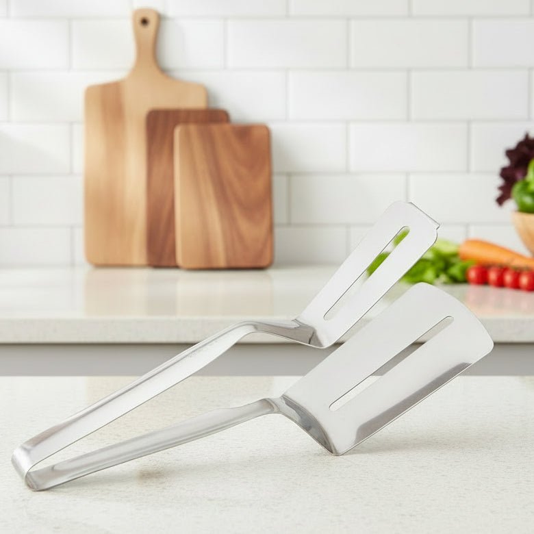 CLAMPSPAT – Pinza spatola in acciaio inox per BBQ e cucina