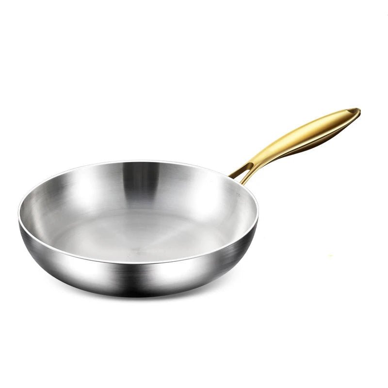 STEELTRIQ – Padella in acciaio inox 316 con design a 7 strati, spessore parete 2 mm e compatibilità con induzione